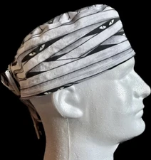 Halloween Mummy Cat Eyes Scrub Hat Chemo Cap