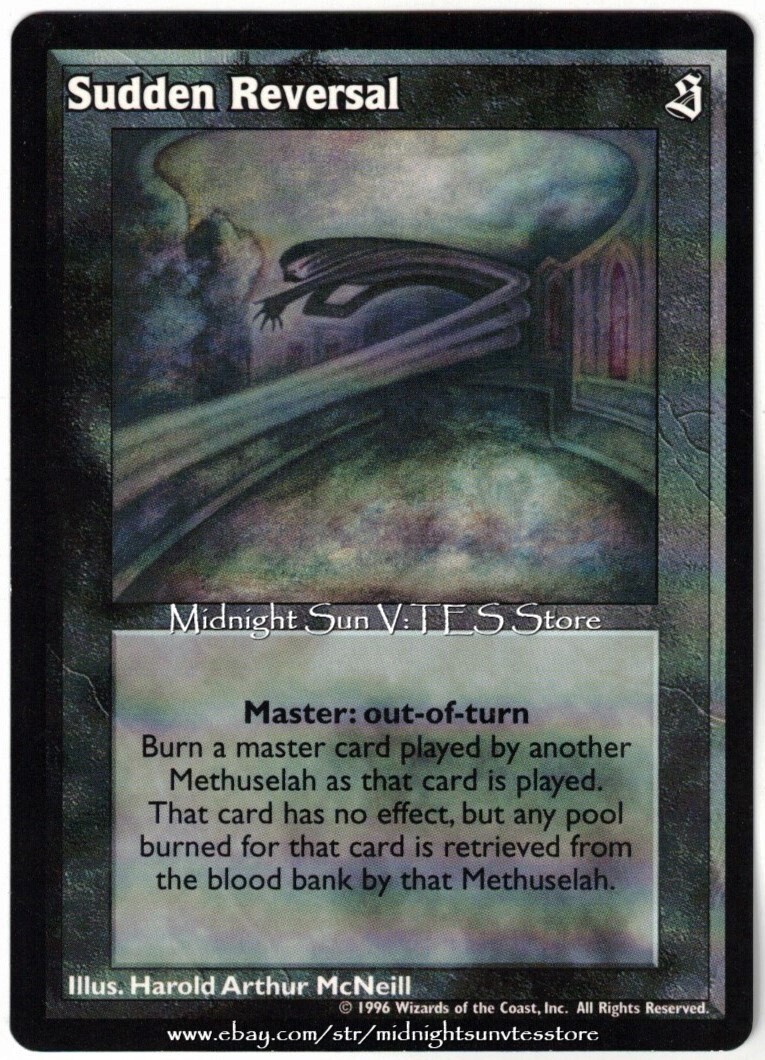Sudden Reversal The Sabbat V:TES VTES Vampire CCG | eBay