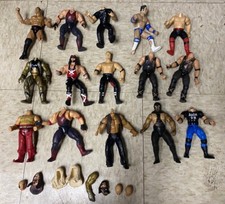 WWE Wrestling Figures Lot 15  Heavily Played / Damaged 
