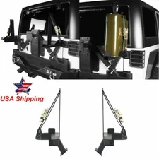 Steel Spare Tire Jerry Can Oil Drum Mounting Frame for Jeep Wrangler TJ JK 97-18