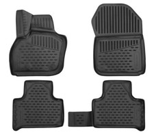 Gummifußmatten für Renault Zoe Bj 2012-2019 3D Passform Hoher Rand Gummimatten