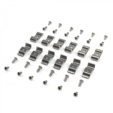 3/16 and 3/8 Stainless Steel Combo Line Clamps - Pack of 12