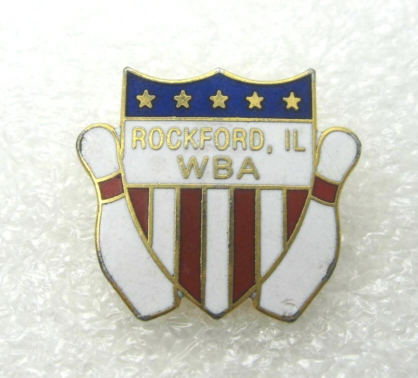 Women Bowling Association WBA Rockford Illnoise Lapel Pin (A603)