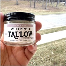 Whipped Beef Tallow Cream Grass fed Halal Beef Tallow multiple sizes scents