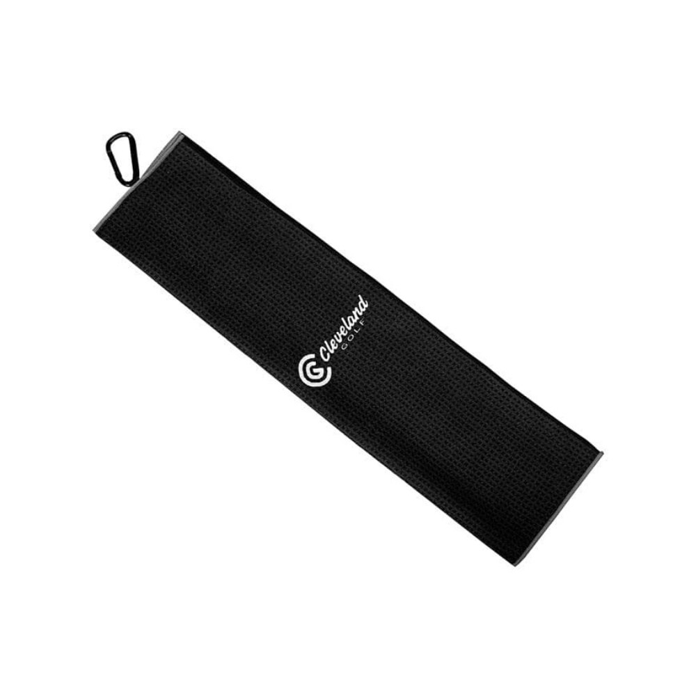 NEW Cleveland Golf Tri-Fold Bag Towel Black