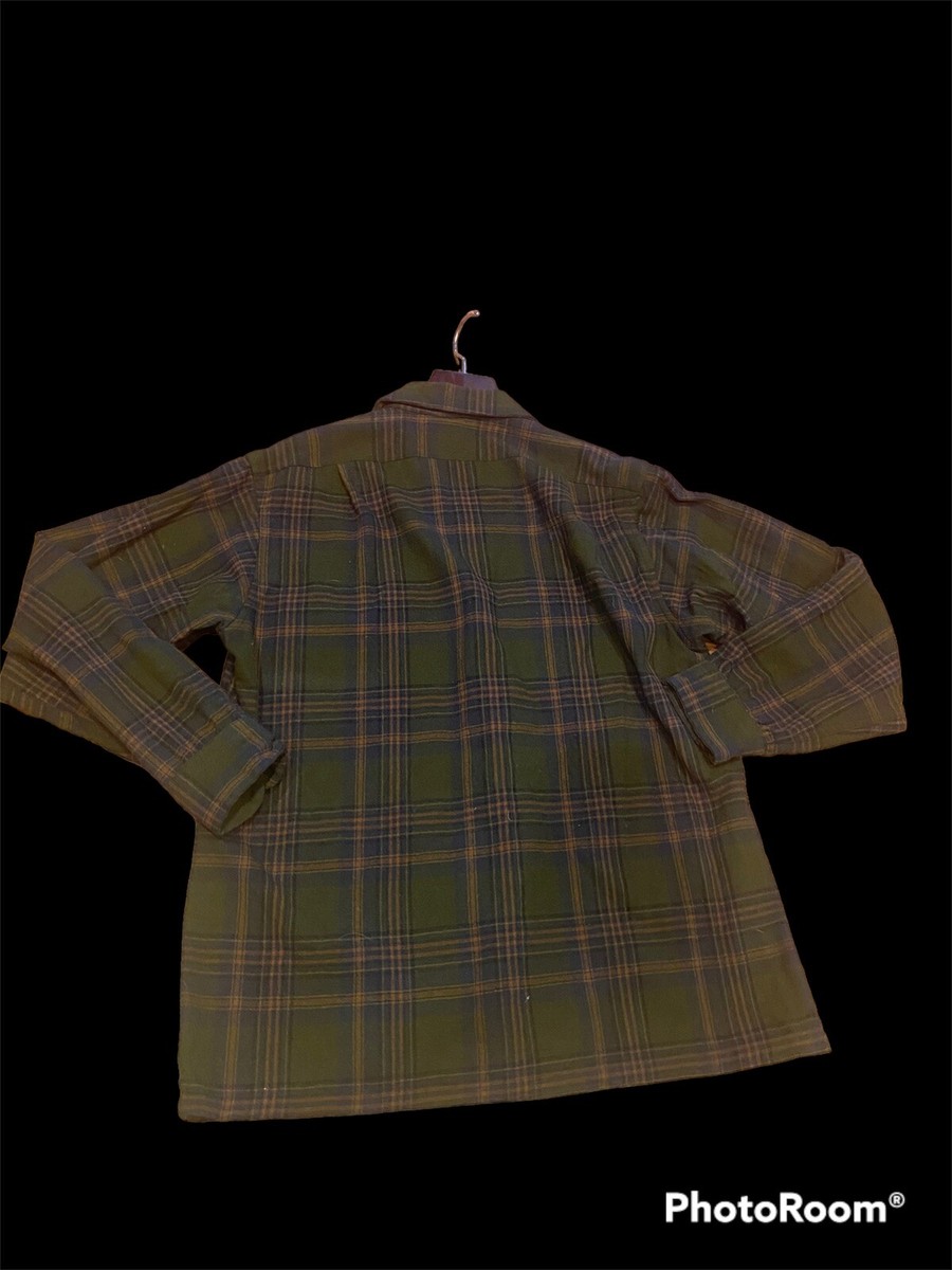 Vintage PENDLETON 60s M Board Shirt 1960 Brown Green Plaid Vintage PENDLETON 60s M Board Shirt 1960 Brown Green Plaid