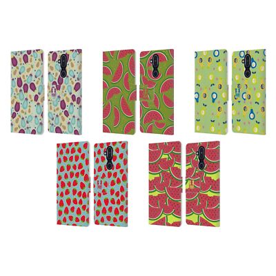 HEAD CASE DESIGNS FRUIT PATTERNS BATCH 2 LEATHER BOOK CASE FOR NOKIA PHONES