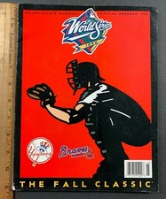 1999 MLB FALL CLASSIC BASEBALL WORLD SERIES PROG YANKEES/BRAVES UNSCORED 71821