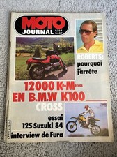 MOTO JOURNAL  627 Essai Test BMW K100 K 100 12000 km SUZUKI 125 RM Kenny ROBERTS