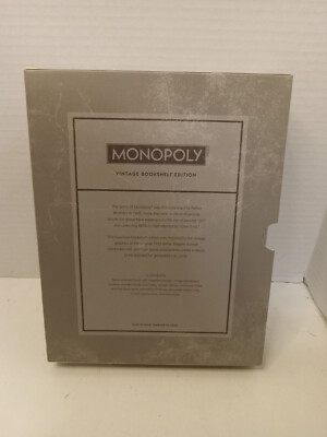 Monopoly Vintage Bookshelf Edition &ndash; Gioco Da Tavola Deluxe WS Game Company