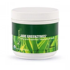 NEW - Nikken Kenzen Jade GreenZymes 50-Serving Jar Organic Barley Grass Powder