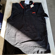 New 2021 Formula 1 Mens Polo Shirt Black Tech (M) F1
