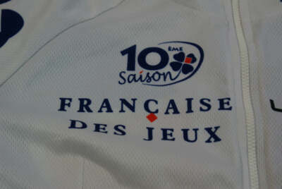 Veste vélo vintage FDJ Française des jeux Nalini Lapierre