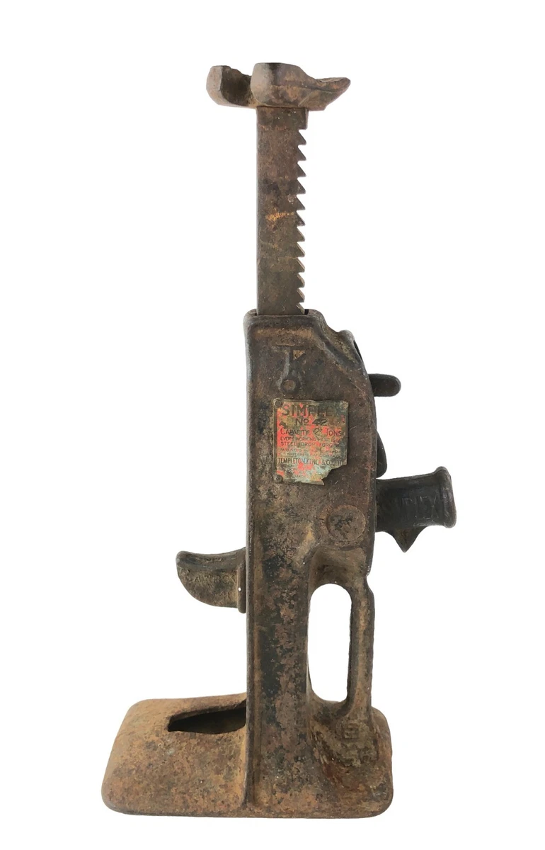 Antique Simplex No. 42 2 Ton Capacity Railroad Jack