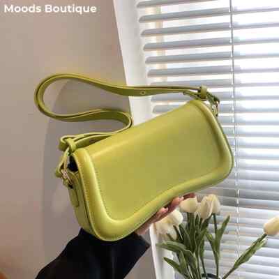 Flap Crossbody Bags Women PU Leather Armpit Shoulder Bag Saddle Handbags Female