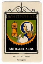 WHITBREAD INN SIGN, THIRD SERIES, No. 2 - THE ARTILLERY ARMS (RAMSGATE, KENT)