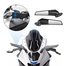 Side Mirrors Fit For Yamaha YZF R1 R3 R6 Rearview Wind Wing Mirror Adjustable