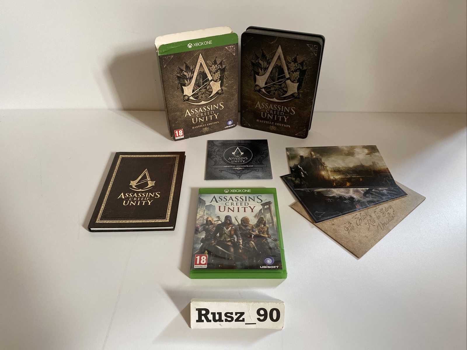 Assassin's Creed Unity Xbox One Bastille Collectors Edition Artbook OST CIB RARE
