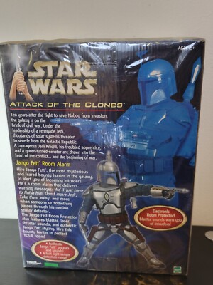 Star War Attack of the Clones Jango Fett Room Alarm New in Box NIB