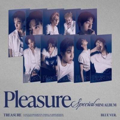 (CD) TREASURE - Pleasure (Blue Ver.) Random 1 Cover + Store Gift Photos