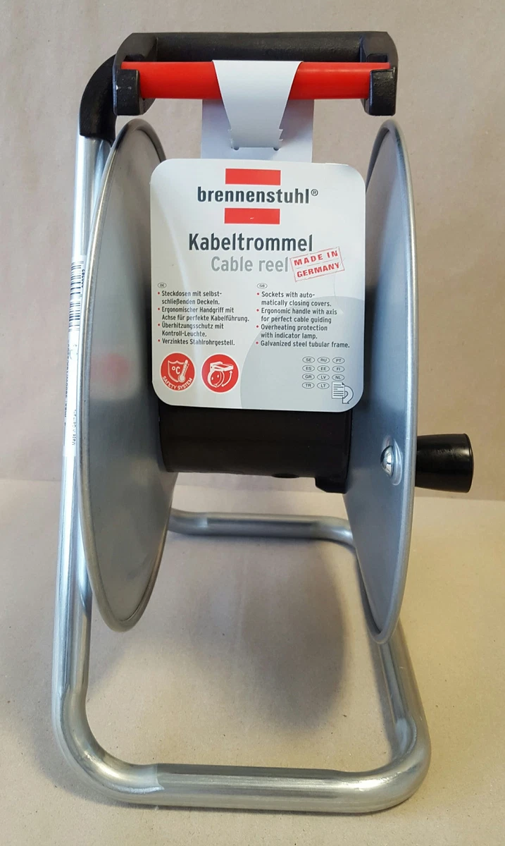 Brennenstuhl® Garant S 4 Kabeltrommel Stahl leer ohne Kabel 4x 