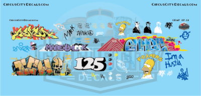 #ad Railroad Graffiti HO Scale Decal Set $12.97