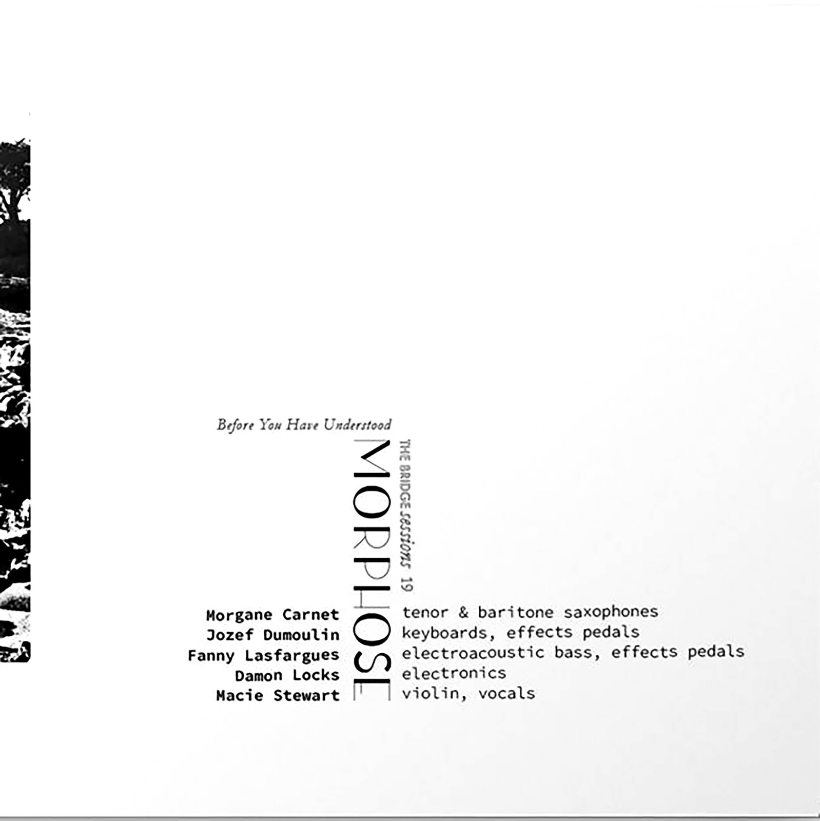 Morgane Carnet Morphose (CD)