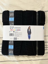 Gap Cardigan Womens M Black Knit Open Front NWT New Capsule Wardrobe Workwear