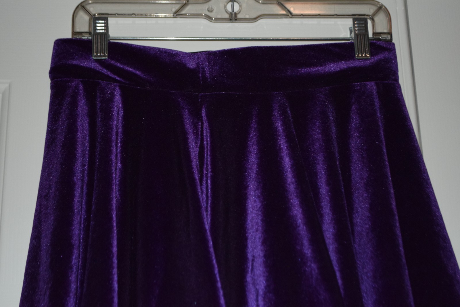 Women's Size L Urban Coco Purple Velour Crushed Velvet Skirt image 5