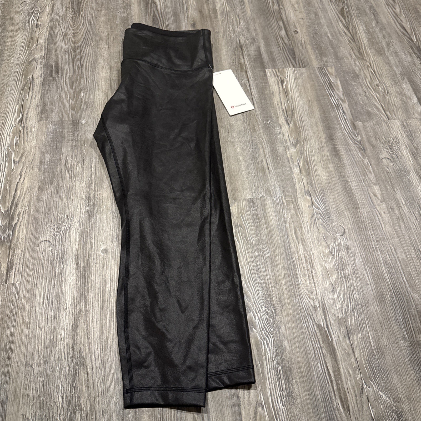 Lululemon Wunder Train HR Tight 25" Matte Foil Black Leggings Size 14 NWT