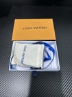 Louis Vuitton Men's Black Leather LV Logo Cuff Bracelet w/ Box Dust Bag — photo 3