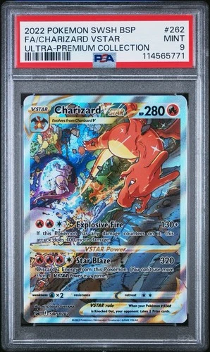 2022 Charizard VSTAR #262 SWSH Promo Ultra Premium PSA 9