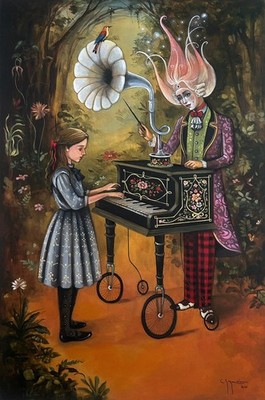 Carlos Guzman  91x61cm acylic/canvas T:El mozart de todas las tardes 2025