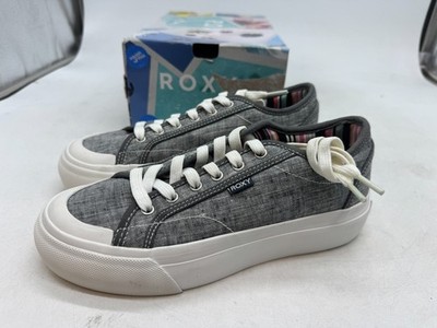Roxy Cruiser Platform Sneakers Womens Black & White Lace Up Athletic Shoes - 7.5