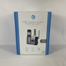 NEW AT T Handset Cordless Phone With Answering System CL82214 2 Phones