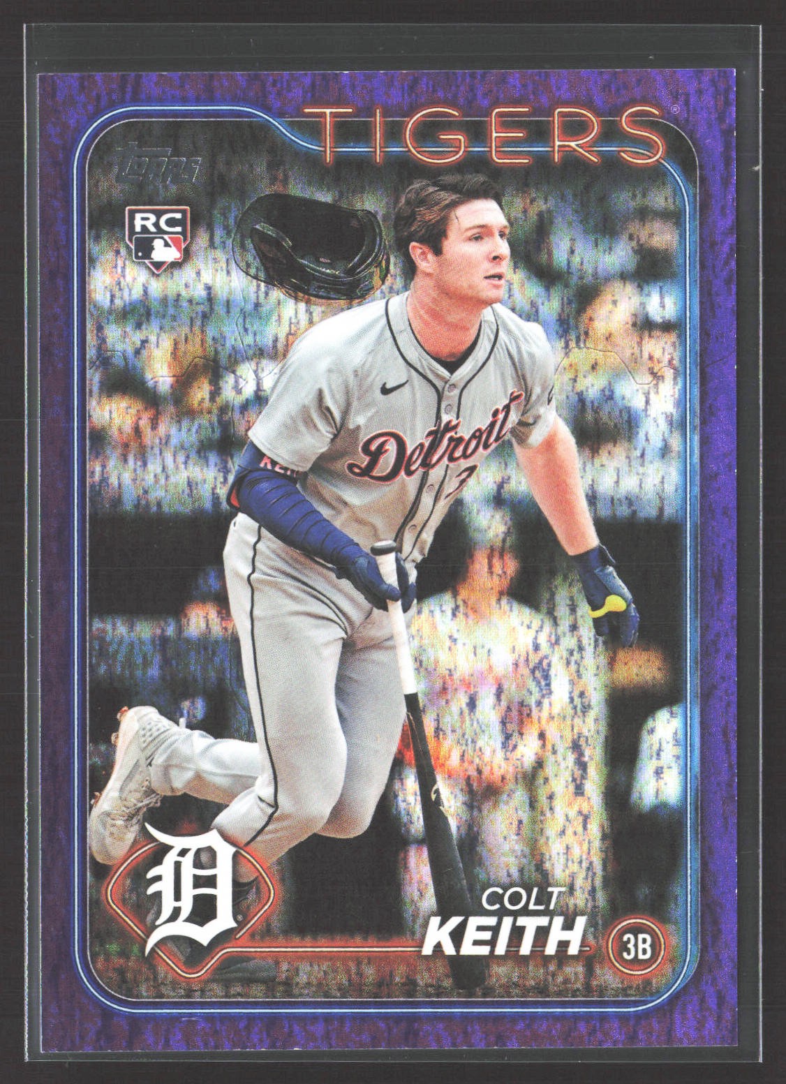 Colt Keith 2024 Topps Update Purple Holofoil #US73 SN,RC #/799 Detroit Tigers