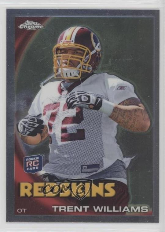2010 Topps Chrome Trent Williams #C102 Rookie RC