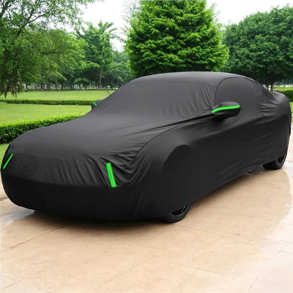 For Ford Mustang 210T Full Car Cover Outdoor Waterproof All Weather US Foto 2 de 4