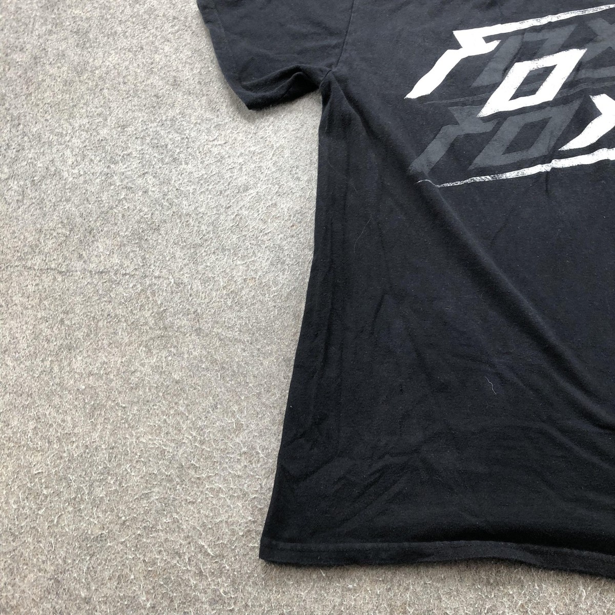 Fox Racing Shirt Mens Medium Black Graphic Tee Motocross FOX Logo