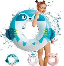 Ergonomic PVC Swimming Rings - Fast Inflate Inflatable Pool Toys for All Ages