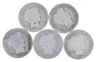 Better Lot 5 1896 1914-S 1906-S 1898 1908-D Barber Dime 0.50 Face *261