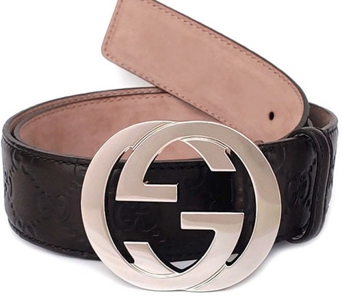 Gucci Signature G Buckle Cima Belt 114984 AA61N 2019 Chocolate 30789731