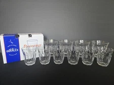 SET OF 10 DURALEX FRANCE CLEAR PROVENCE GLASSES.( 4 ) 8 3/8OZ (6) 4 3/8OZ CLEAR