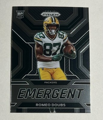 2022 Panini Prizm Romeo Doubs Emergent RC #E-14 Green Bay Packers