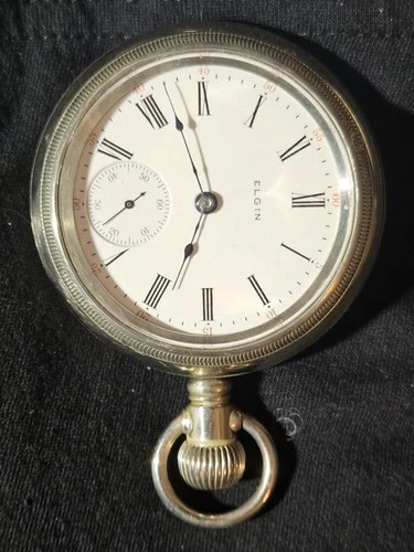 Antique Elgin 18s Pocket Watch c.1909 – Silverode Case – Not Running