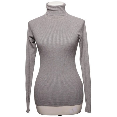 Gina Tricot, Rollkragenpullover, Größe: S, Grau, Polyamid/Viskose, Streifen #owC