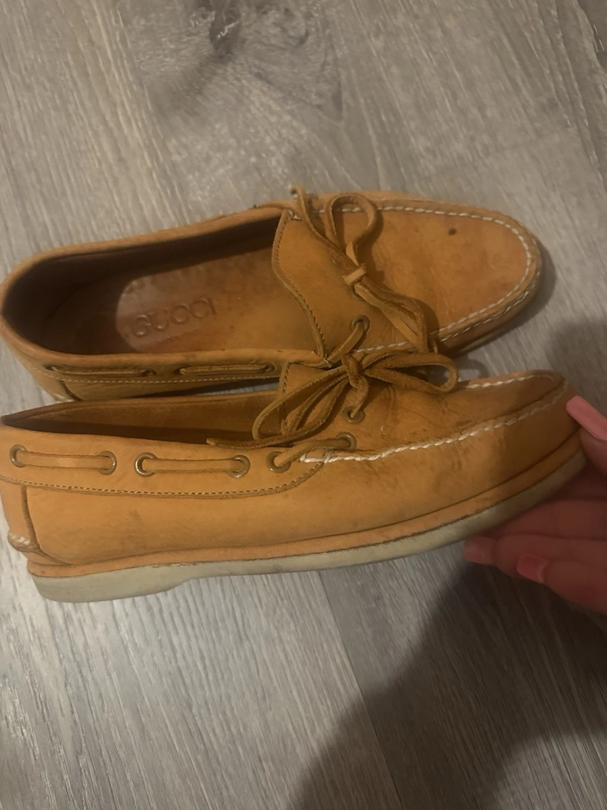 Mocassins mocassins homme Gucci chaussures vintage cuir marron pointure 39 US