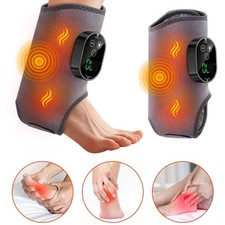 Cordless Foot Ankle Massager Pain Relief with 6 Heat Levels, 3 Vibration Modes