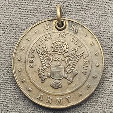 U.S. Army WW1 "GOOD LUCK TO OUR ARMY" Identification Coin RARE!