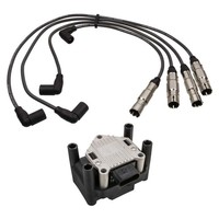 ZüNdspule + ZüNdkabel Satz FüR 1.6 74Kw VW Golf 4 Bora Audi A3 8L Octavia 1U